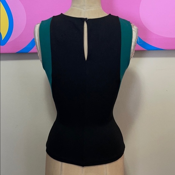 Intermix Black Green BodyCon Top - Picture 5 of 10